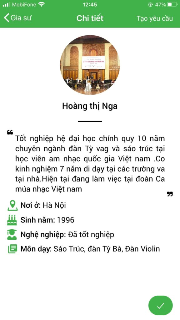 học kèm đàn violin